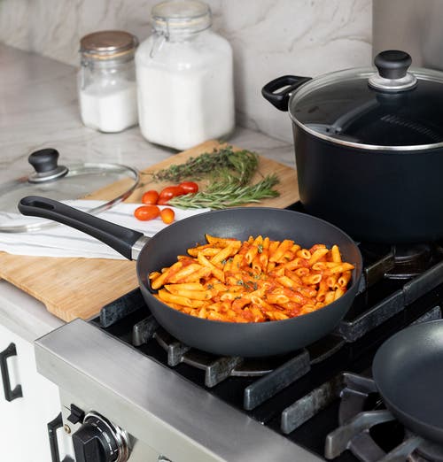 Scanpan Classic 3 Piece Cookware Set In Black