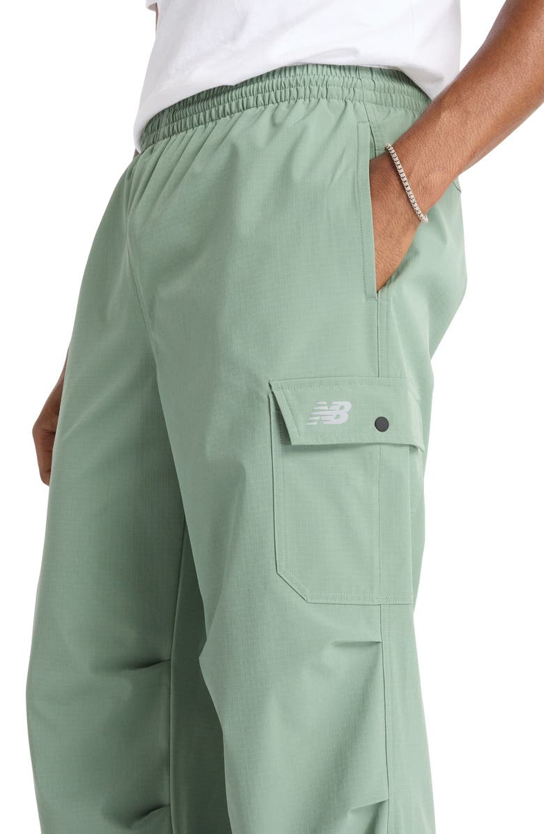 New Balance Water Resistant Stretch Ripstop Cargo Pants, Alternate, color, Dark Juniper