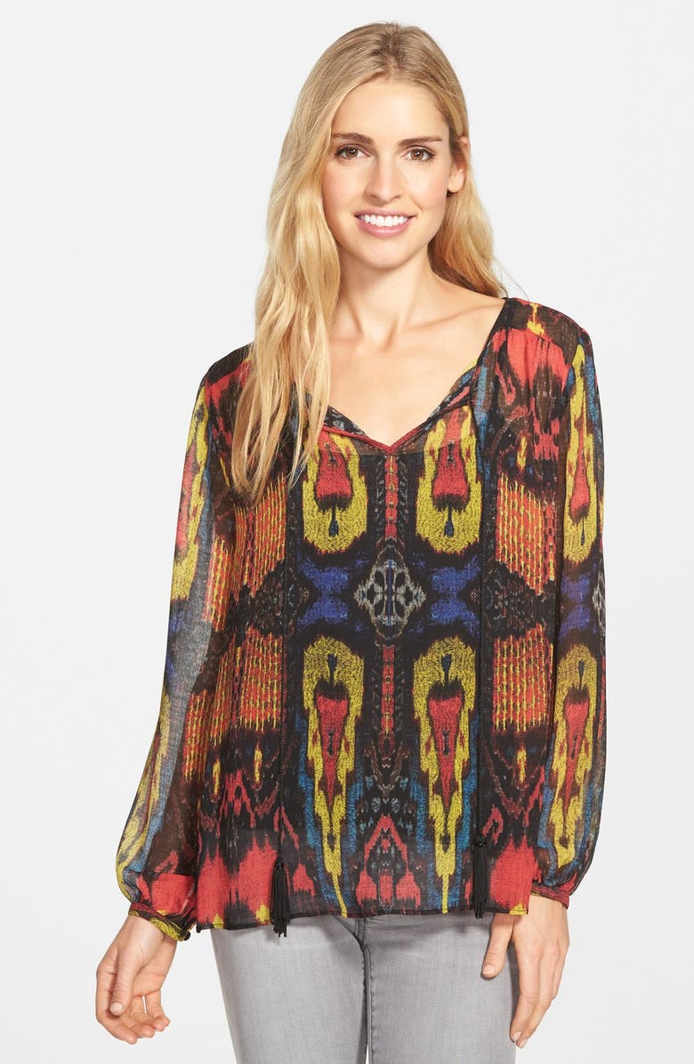 Two by Vince Camuto 'Prairie Tapestry' Peasant Blouse, Main, color, 