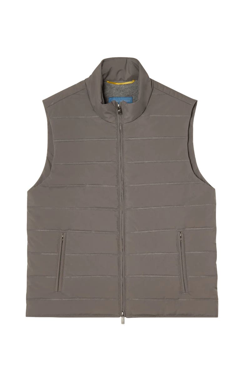 Robert Talbott Driver Quilted Vest, Main, color, Gray