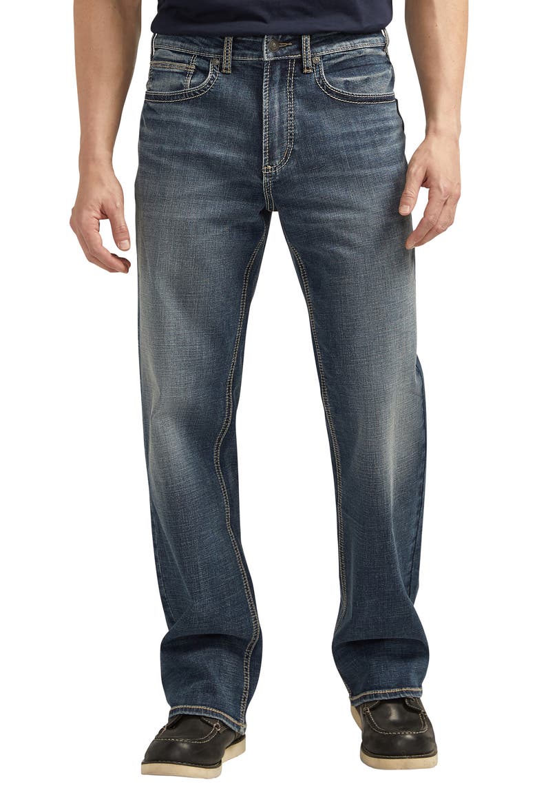 Gordie Relaxed Straight Leg Jeans, Main, color, INDIGO