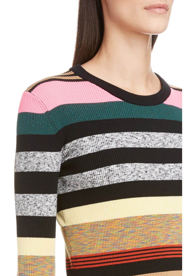 Stripe Sweater, Alternate, color, MULTICOLOR
