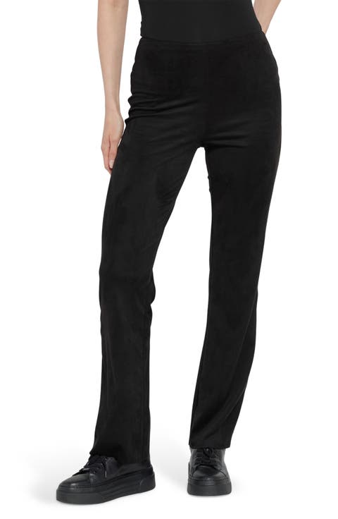 'Lyssentials Jesse Baby Bootcut Faux Suede Leggings