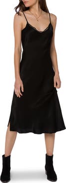 VELVET HEART Novelty Trim Midi Slipdress