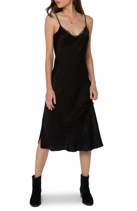 VELVET HEART Novelty Trim Midi Slipdress