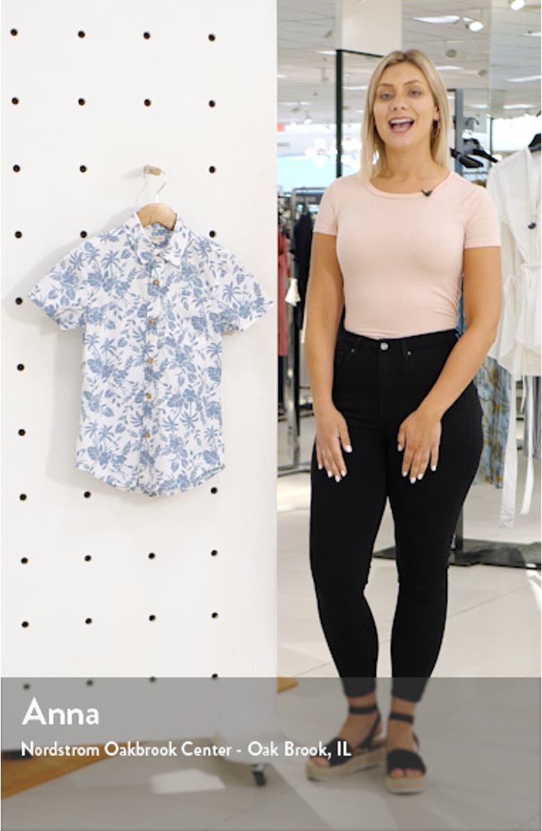 Print Poplin Woven Shirt, sales video thumbnail