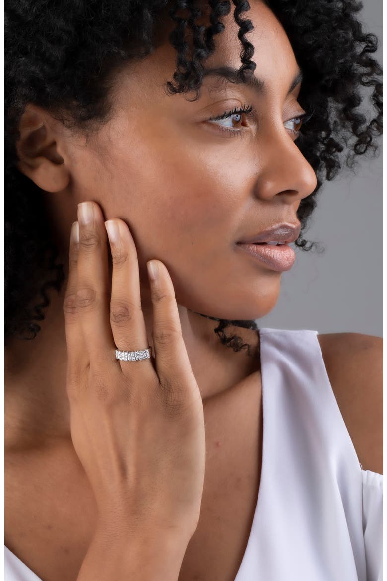 Rita Graduated Diamond Wide Band Ring (Nordstrom Exclusive), Alternate, color, WHITE GOLD