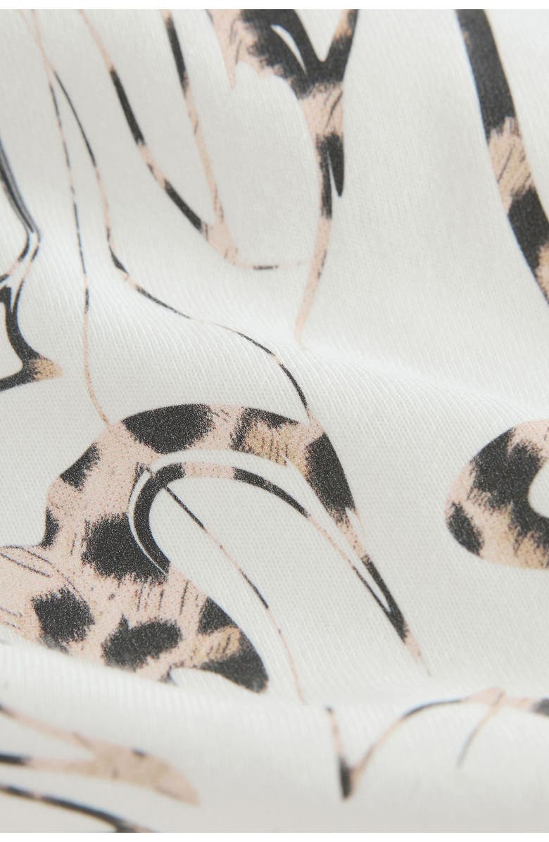 smALLSAINTS by ALLSAINTS Kids' Leopard Inksaints Oversize Cotton Graphic T-Shirt, Alternate, color, Cream