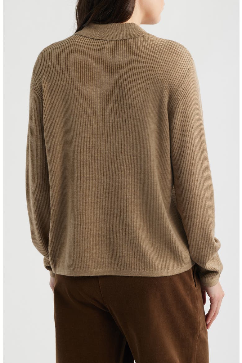 Wool Cardigan, Alternate, color, BISCUIT