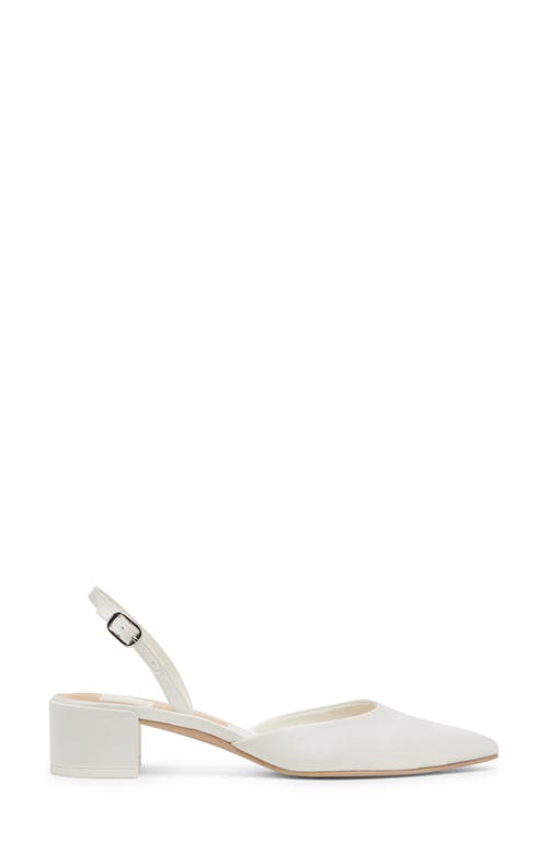 Dolce Vita Carel Pointed Toe Slingback Pump In White