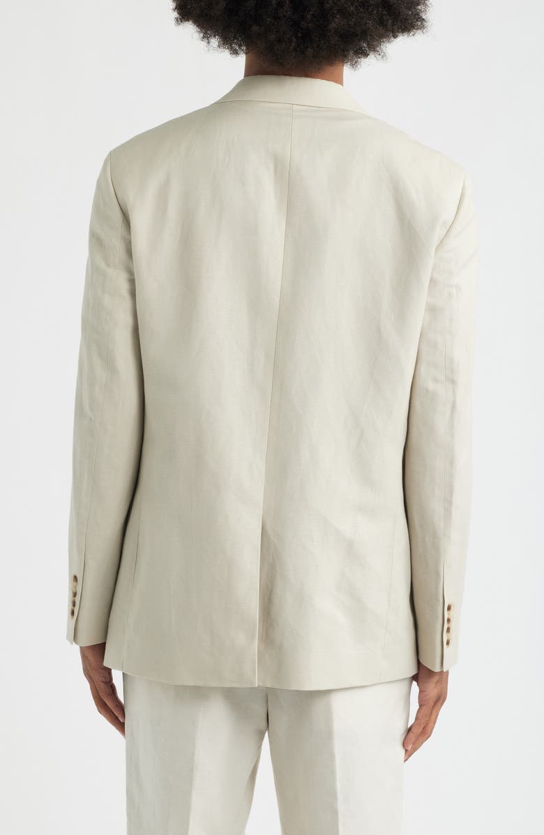 Open Edit Slim Fit Solid Linen Blend Sport Coat, Alternate, color, Beige Birch