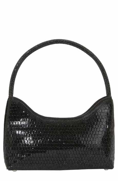 BERNESS Rhinestone Beaded Shoulder Bag