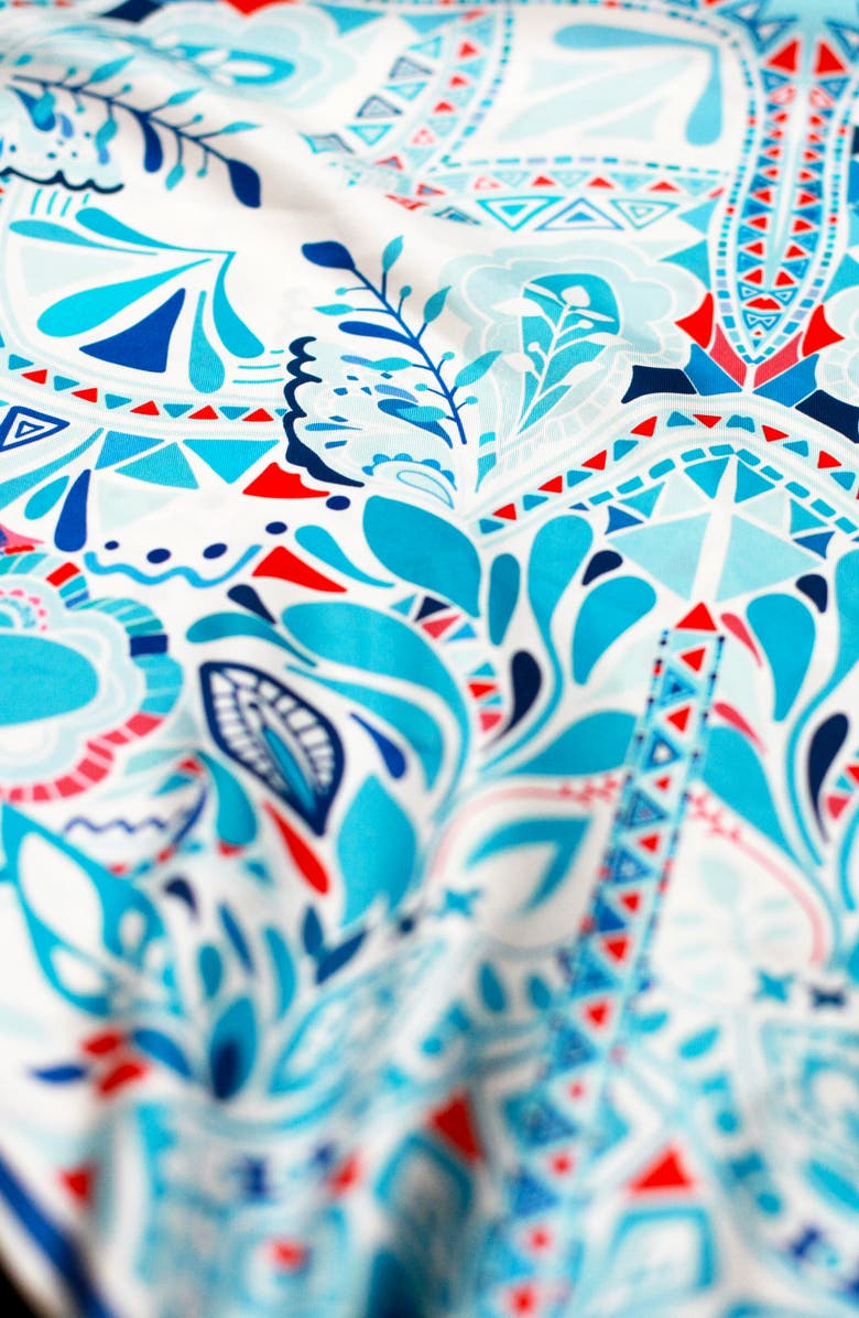 Jessie Zhao New York Silk Scarf Of The Ocean, Alternate, color,