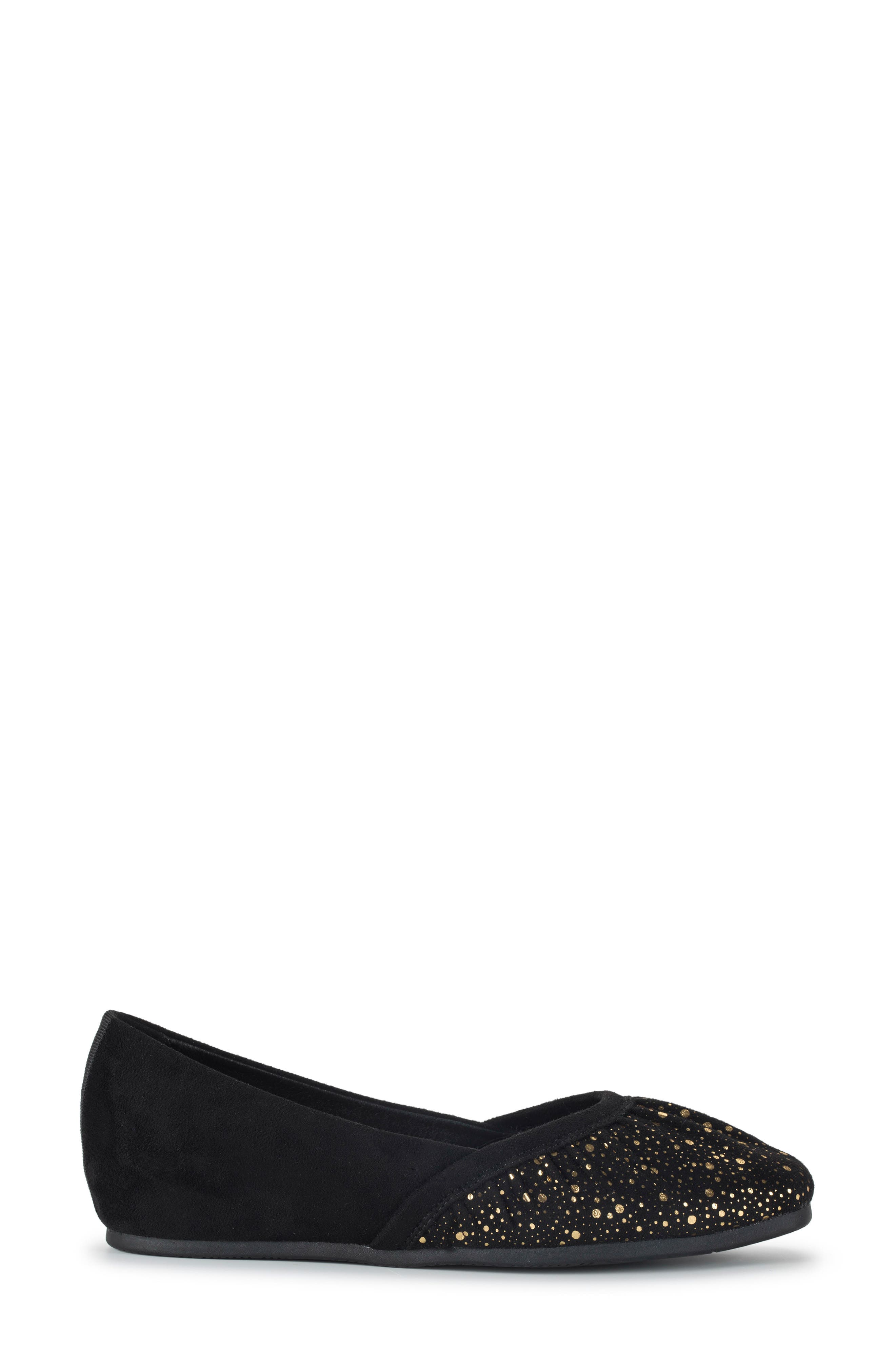 BARETRAPS Charlie Flat, Alternate, color, Black/ Old Gold