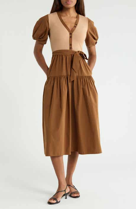 Natalia Mixed Media Dress