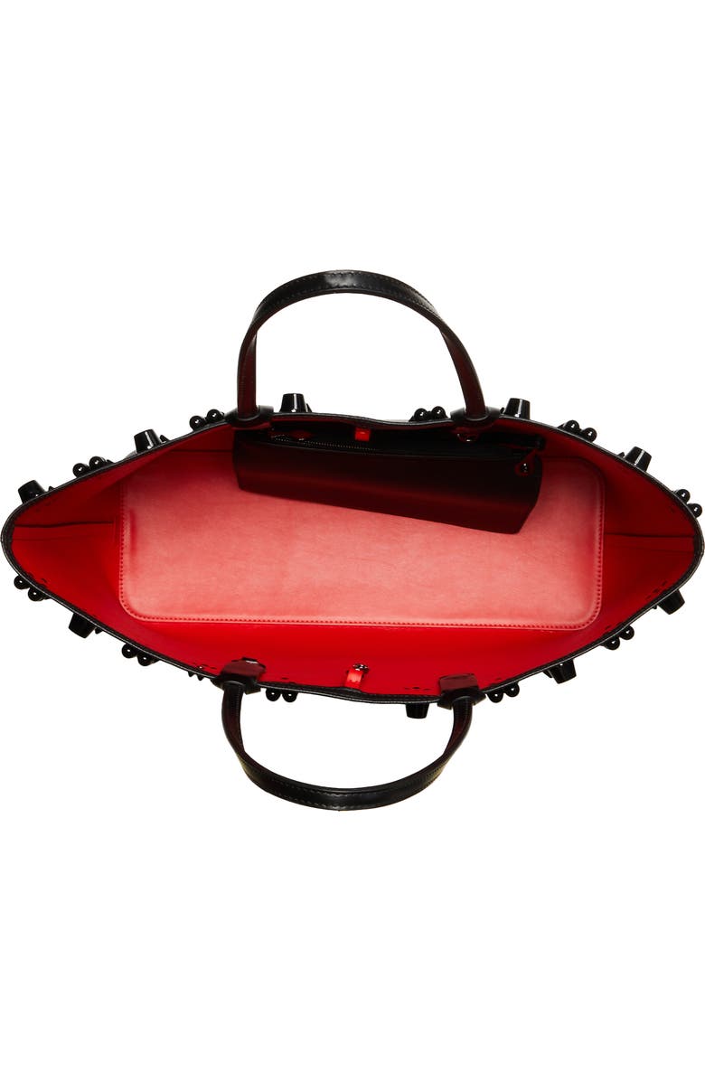 Christian Louboutin Cabata Studded Leather Tote, Alternate, color,