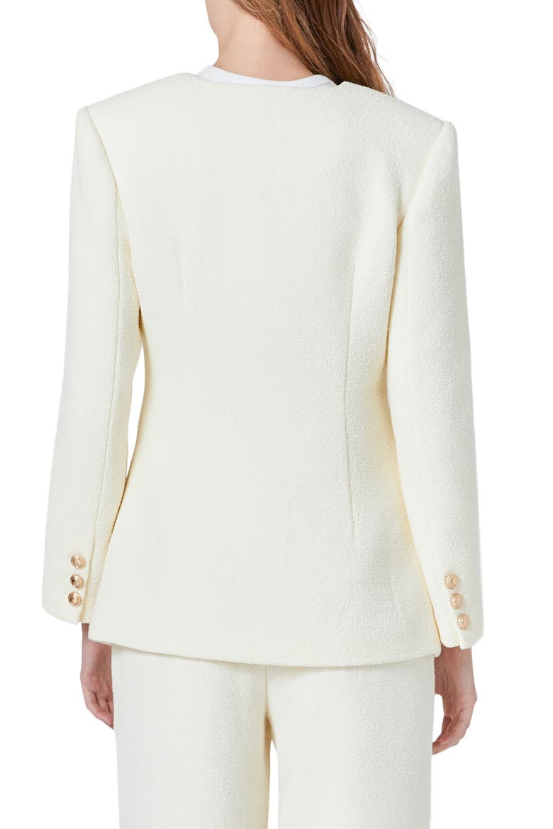 Tweed Jacket, Alternate, color, CREAM