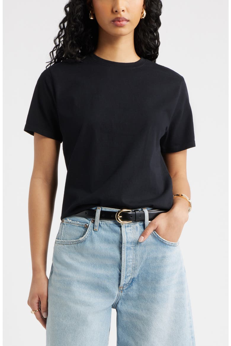 Boyfriend T-Shirt, Main, color, BLACK