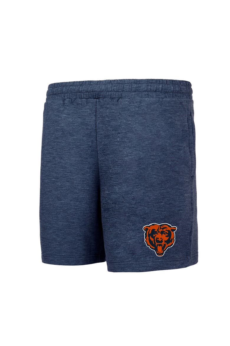 Men's Concepts Sport Navy Chicago Bears Powerplay Tri-Blend Fleece Shorts, Alternate, color, Navy
