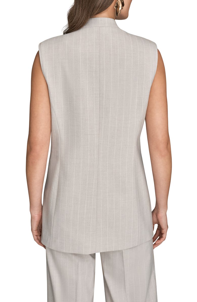 Donna Karan New York Pinstripe Vest, Alternate, color, Vapor Multi