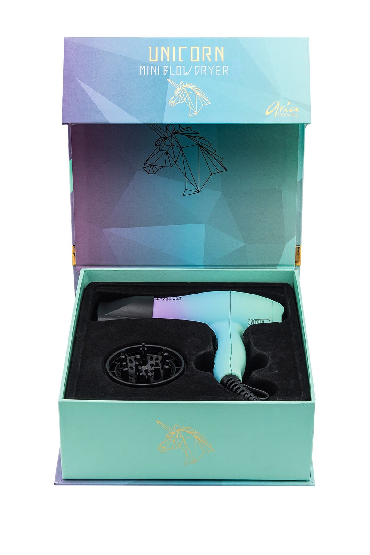 ARIA BEAUTY Unicorn Mini Blow Dryer & Hair Diffuser (Women) | Nordstromrack