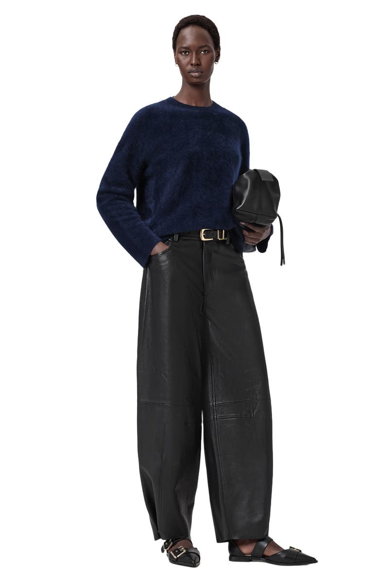 AllSaints Rebel Cashmere Crewneck Sweater, Alternate, color, Midnight Blue