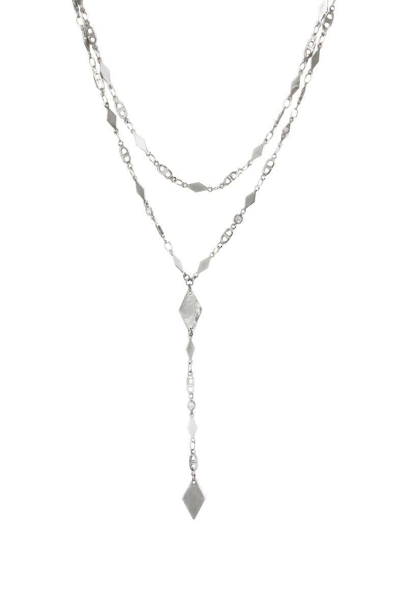 Ettika Layered Lariat Necklace, Main, color, 