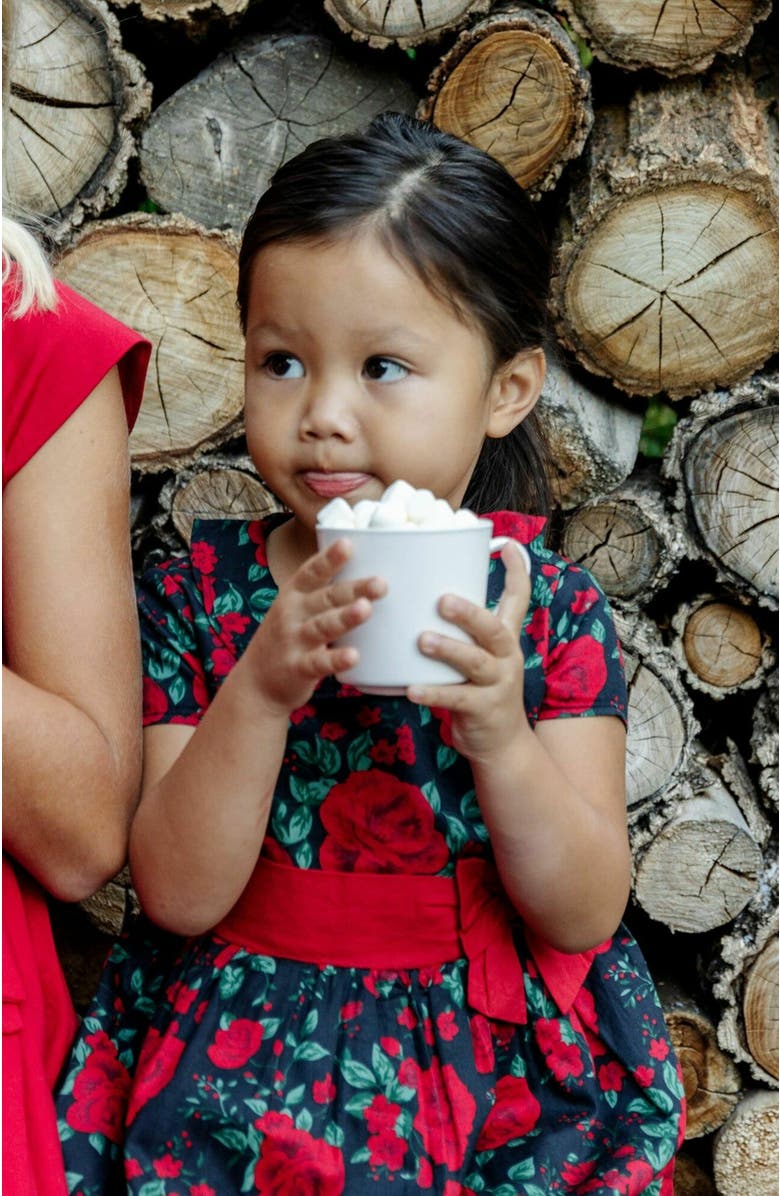 Hope & Henry Girls' Organic Ruffle Collar Party Dress, Kids, Alternate, color, 