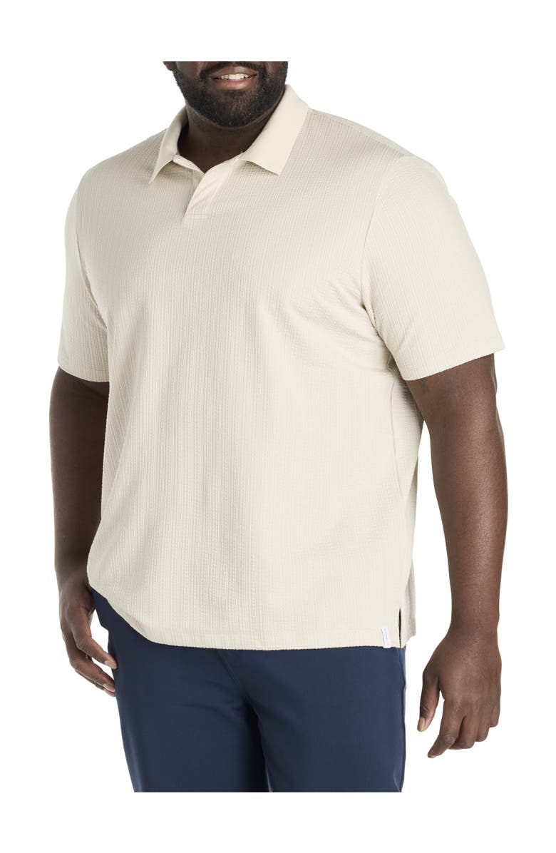 Perry Ellis Big & Tall Seersucker Polo Shirt, Main, color, 