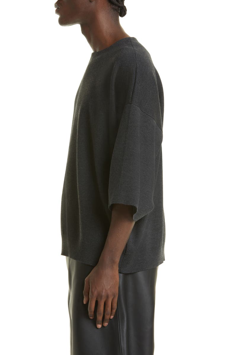 Fear of God Eternal Lightweight Merino Wool Short Sleeve Sweater, Alternate, color, 