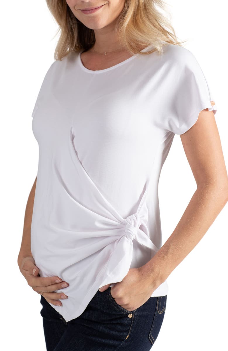 Cache Coeur Capucin Maternity/Nursing Wrap Top, Alternate, color, 