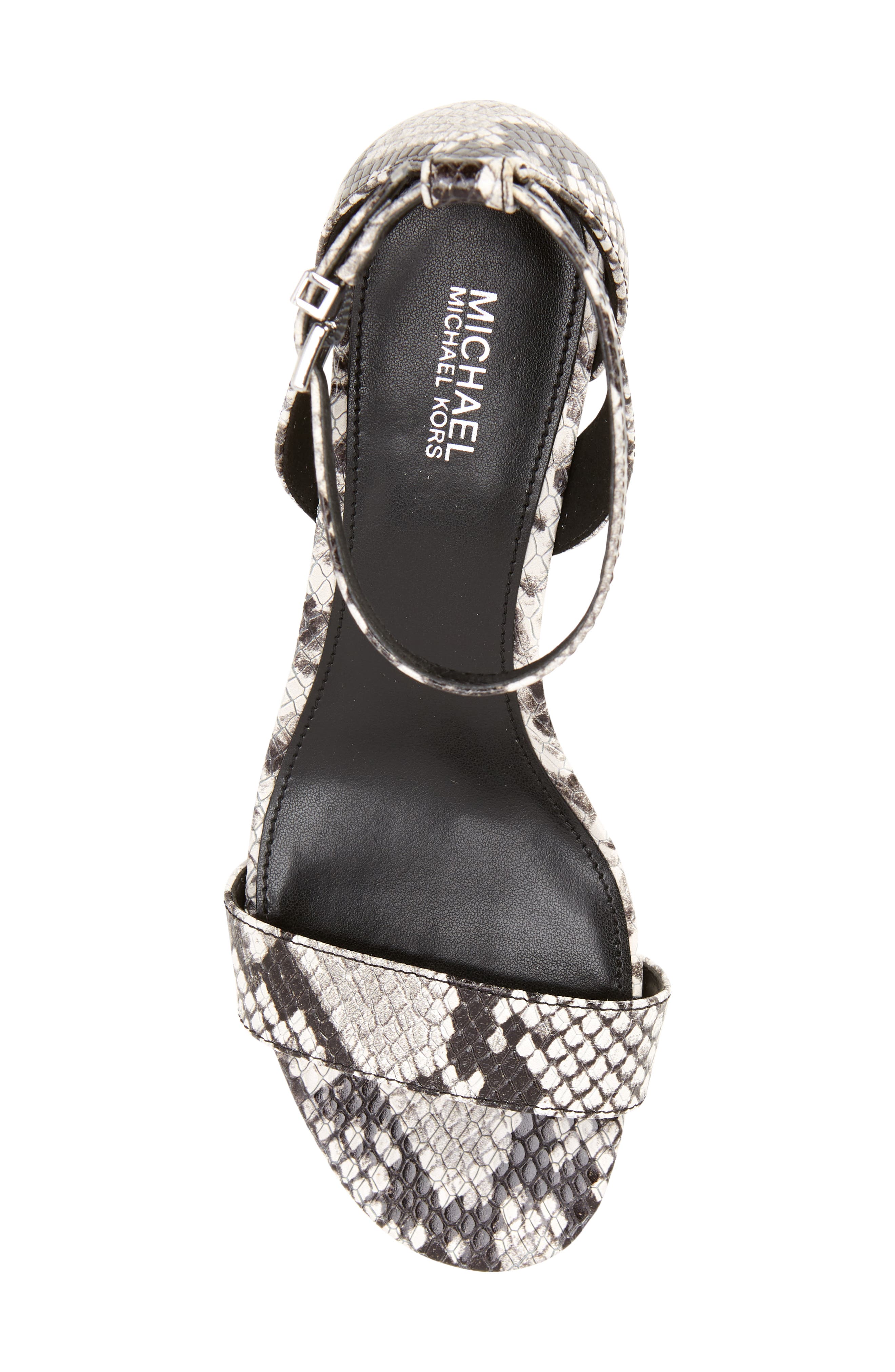 Cardi Flex Ankle Strap Sandal, Alternate, color, BLACK/ WHITE
