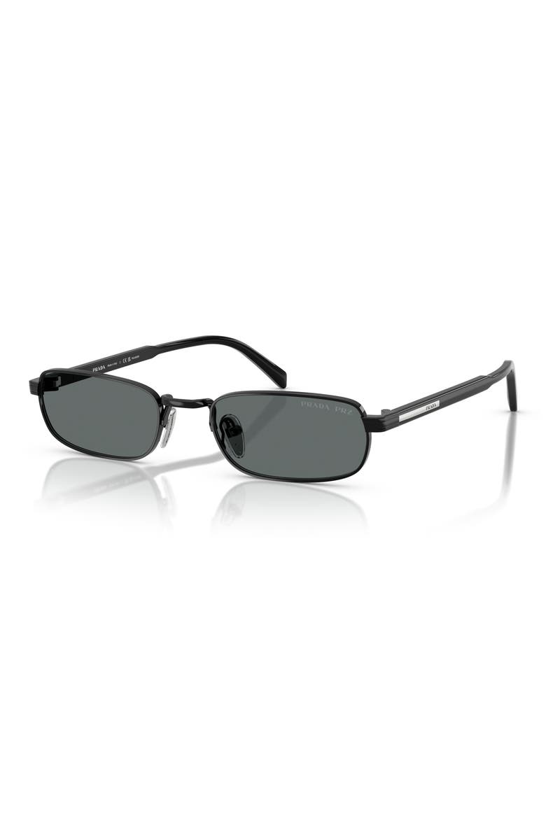 54mm Rectangular Sunglasses, Alternate, color, 1AB5Z154 BLACK