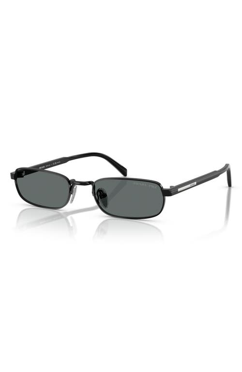 Shop Prada 54mm Rectangular Sunglasses In 1ab5z154 Black