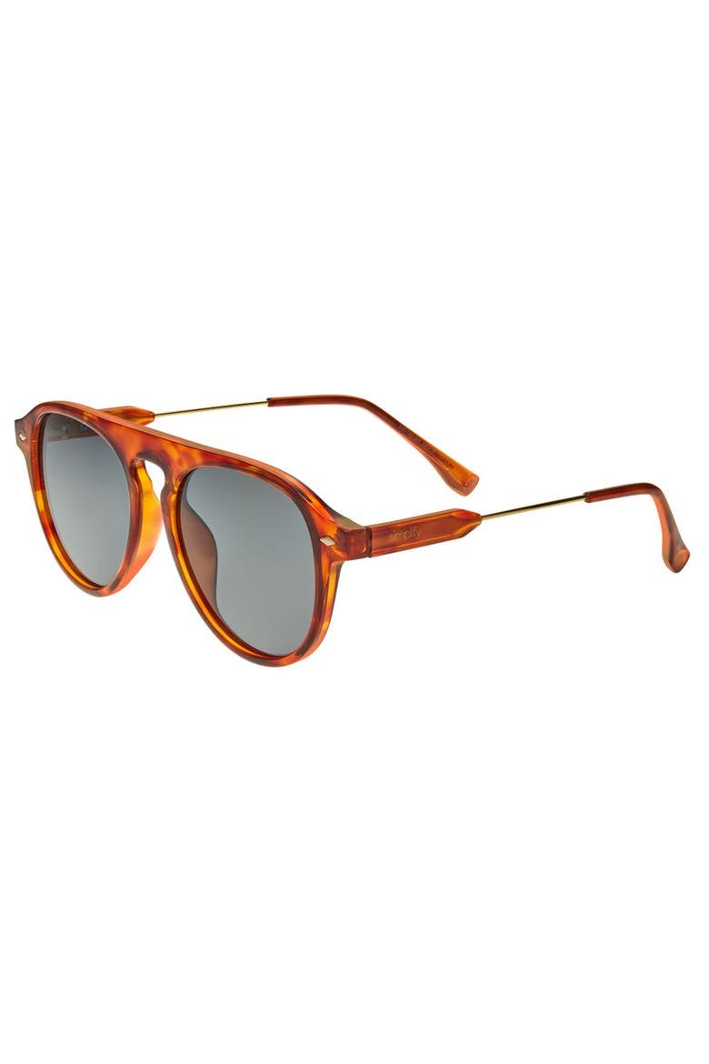 Carter Polarized Sunglasses, Main, color, Tortoise/Black
