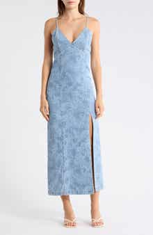 Alice + Olivia Juliette Denim Slipdress