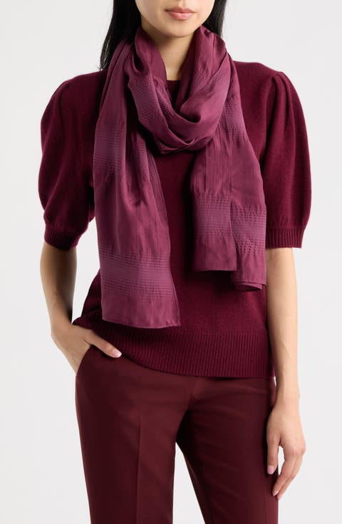 Stretch Silk & Organic Cotton Scarf