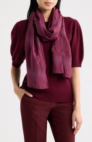Eileen Fisher Stretch Silk & Organic Cotton Scarf