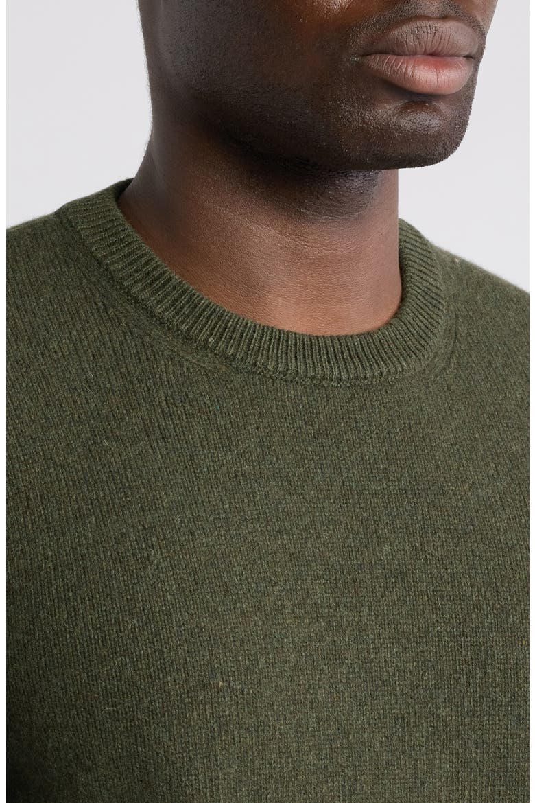 Cashmere Crewneck Sweater, Alternate, color, MEDIUM GREEN