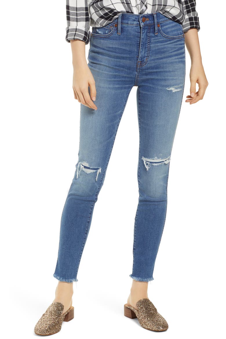 10-Inch High Rise Skinny Jeans, Main, color, WILSHIRE