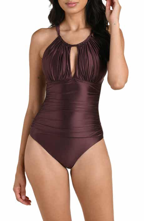 Earth High Neck One-Piece Swimsuit