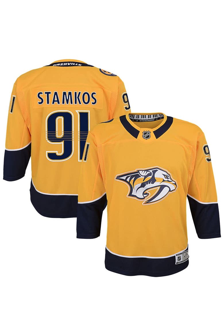 Youth Steven Stamkos Gold Nashville Predators Home Premier Player Jersey, Main, color, Gold