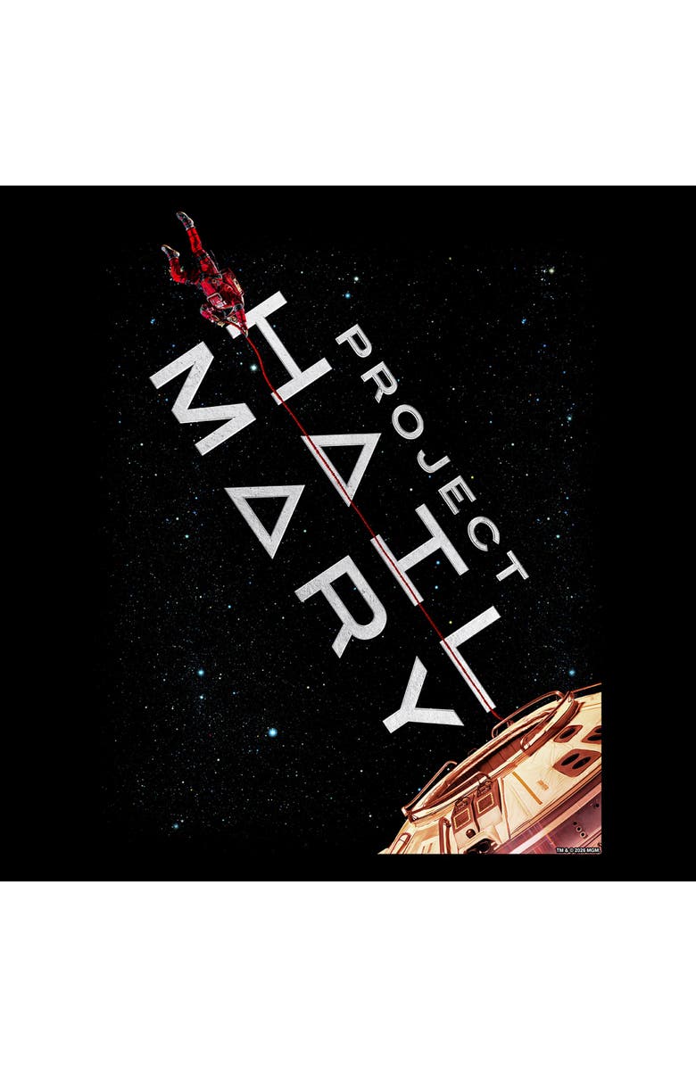 Project Hail Mary Men's Project Hail Mary Believe In The Space  Graphic T-Shirt, Alternate, color, Black