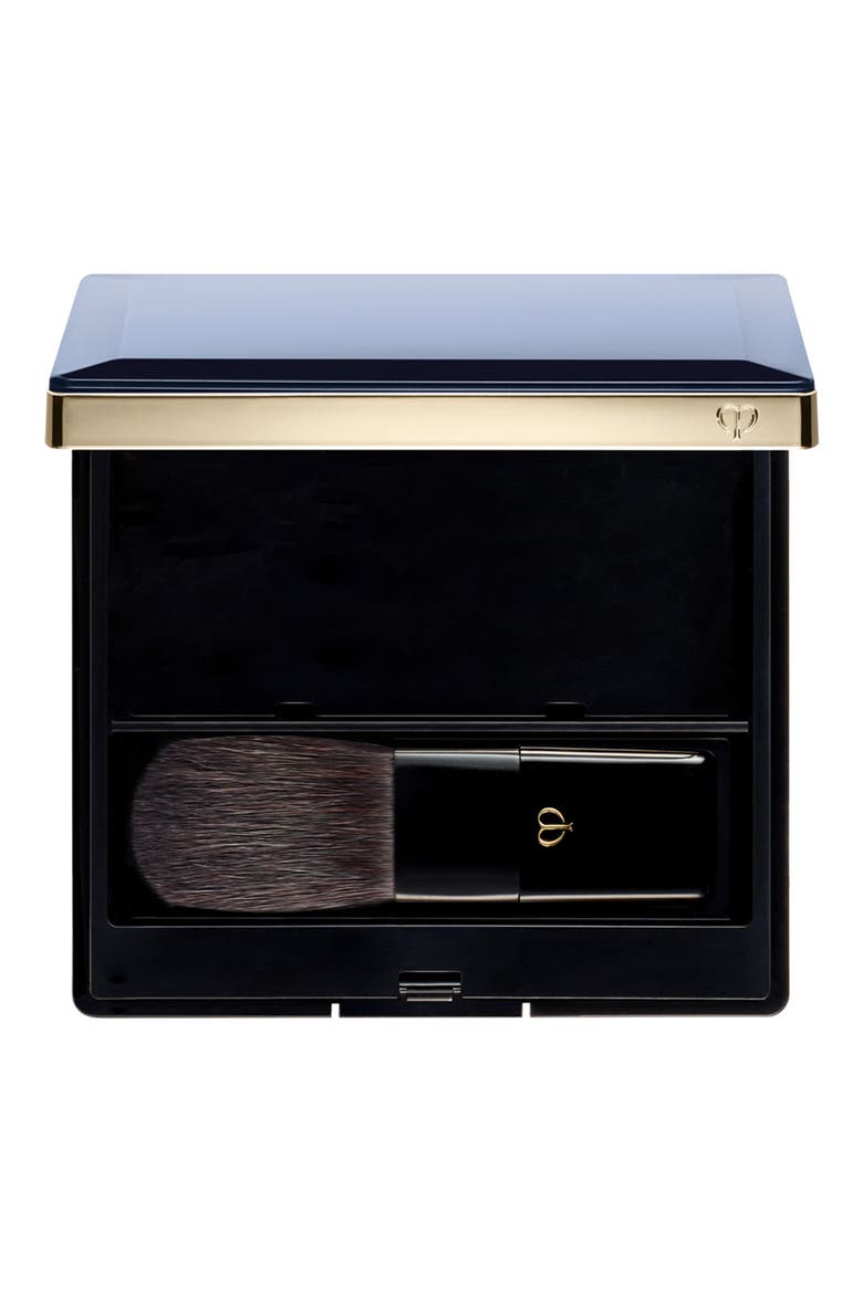 Cheek Color Duo Case & Brush, Main, color, BLACK