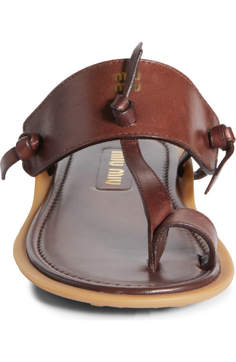 Miu Miu Slingback Sandal, Alternate, color, Brown