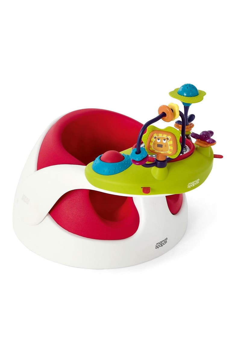 'Baby Snug' Support Seat & Activity Tray, Main, color, RED