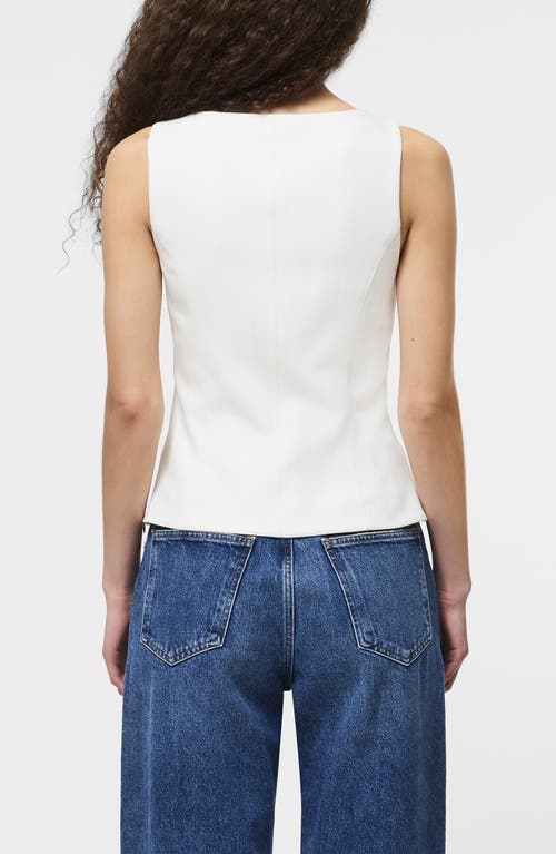 French Connection Azra Twill Vest In White