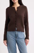 Madewell Shrunken Cotton Blend Cardigan