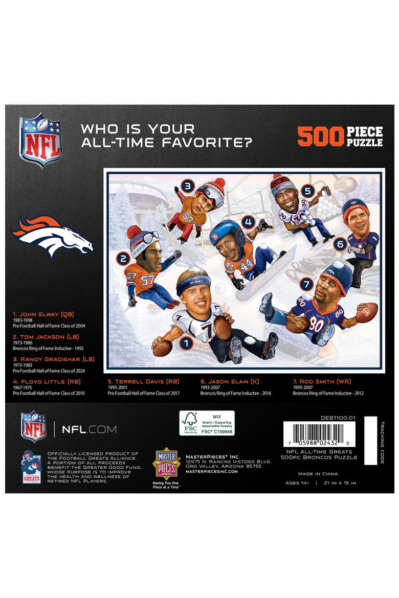Denver Broncos 500 Piece Puzzle, Alternate, color, Multicolor