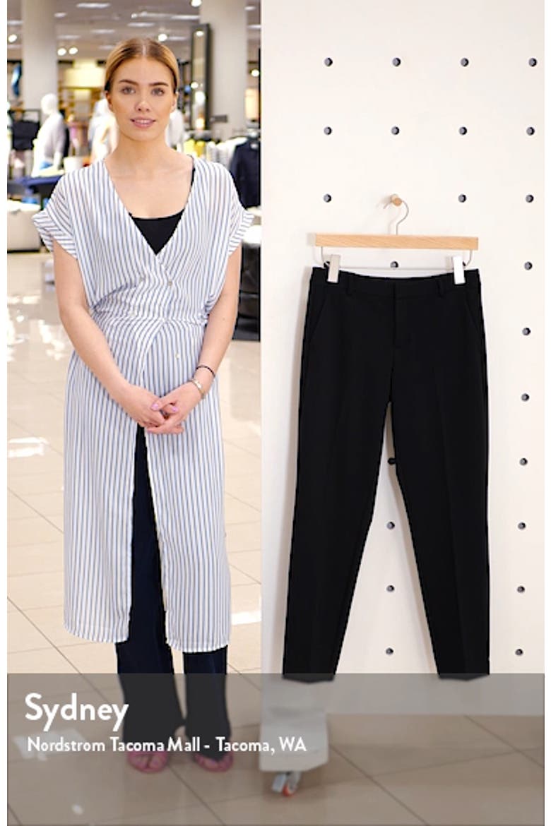 Slim Leg Tech Ponte Ankle Pants video